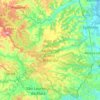 Mapa topográfico Área de Proteção Ambiental Aldeia - Beberibe, altitude, relevo