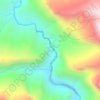 Mapa topográfico gorges de m'Goun, altitude, relevo