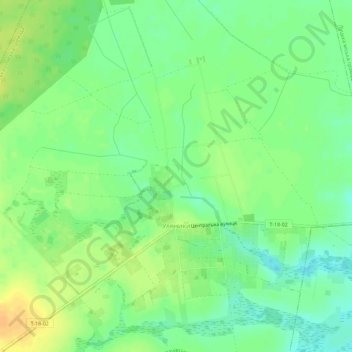 Mapa topográfico Ульяники, altitude, relevo