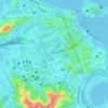 Mapa topográfico Praça Tiradentes, altitude, relevo