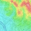 Mapa topográfico Praça João Francisco Lisboa, altitude, relevo