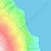 Mapa topográfico Parque de Merendas da Fonte Grande, altitude, relevo