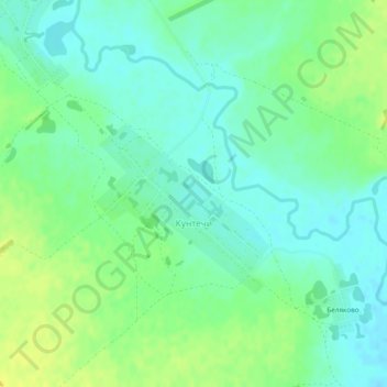 Mapa topográfico Кунтечи, altitude, relevo