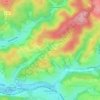Mapa topográfico Monsau, altitude, relevo