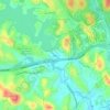Mapa topográfico Rio Duas Unas, altitude, relevo