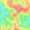 Mapa topográfico Vila Barão, altitude, relevo