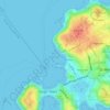 Mapa topográfico Taylor's Island, altitude, relevo