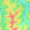 Mapa topográfico Praça Bom Pastor, altitude, relevo