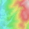 Mapa topográfico La Burnolle, altitude, relevo