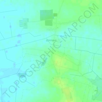 Mapa topográfico Дроздни, altitude, relevo