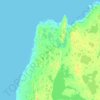 Mapa topográfico Rowley Island, altitude, relevo
