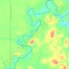 Mapa topográfico Rio Jacundá, altitude, relevo