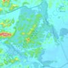 Mapa topográfico Reserva Biológica de Poço das Antas, altitude, relevo