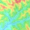 Mapa topográfico Pedaço da Mata Atlântida, altitude, relevo