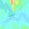 Mapa topográfico Barragem de Porto Novo, altitude, relevo