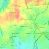 Mapa topográfico Greenville, altitude, relevo