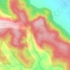 Mapa topográfico Serra da Jurema, altitude, relevo