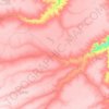 Mapa topográfico Rio das Fêmeas, altitude, relevo