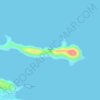 Mapa topográfico Thatch Cay, altitude, relevo