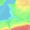 Mapa topográfico Chemin du Lédano, altitude, relevo