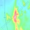 Mapa topográfico Serra Itumirim, altitude, relevo