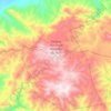 Mapa topográfico Parque Nacional Montaña de Yoro, altitude, relevo