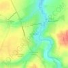 Mapa topográfico Les Hamelets, altitude, relevo