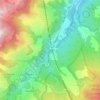 Mapa topográfico Idice, altitude, relevo