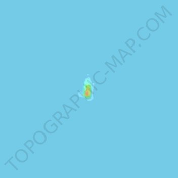 Mapa topográfico Tarahiki Island (Shag Island), altitude, relevo