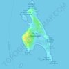 Mapa topográfico Isla de Espalmador, altitude, relevo