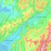 Mapa topográfico Hutt Valley, altitude, relevo