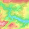 Mapa topográfico La Molignée, altitude, relevo