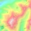 Mapa topográfico Laguna Huachucocha, altitude, relevo