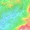 Mapa topográfico Rio Caxixe, altitude, relevo