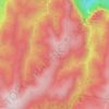 Mapa topográfico Burramoko Ridge, altitude, relevo