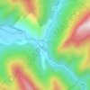 Mapa topográfico Mensac, altitude, relevo