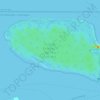 Mapa topográfico Estação Ecológica da Ilha do Mel, altitude, relevo