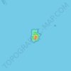 Mapa topográfico Isla Grosa, altitude, relevo