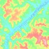 Mapa topográfico Rio Mearim, altitude, relevo