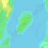 Mapa topográfico Ilha do Papagaio, altitude, relevo