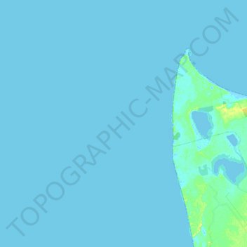 Mapa topográfico Lagoa dos Patos, altitude, relevo