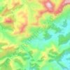 Mapa topográfico Serra do Taquaruçu, altitude, relevo