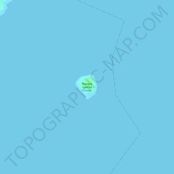 Mapa topográfico Pasegan Guimba Island, altitude, relevo