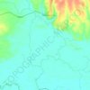 Mapa topográfico Rio Namacurra, altitude, relevo
