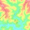 Mapa topográfico Pirayu, altitude, relevo