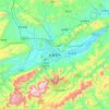 Mapa topográfico Zhangjiajie, altitude, relevo
