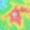 Mapa topográfico 新界 New Territories, altitude, relevo