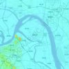 Mapa topográfico Zhenjiang, altitude, relevo