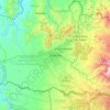 Mapa topográfico Pereira, altitude, relevo