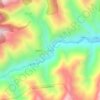 Mapa topográfico 小沟桥, altitude, relevo
